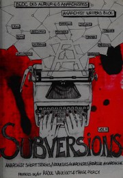 Subversions Anarchist short Stories/Nouvelles Anarchistes/ Novelle Anarchiche