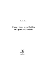 El anarquismo individualista en España (1923-1938)