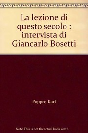 La lezione di questo secolo intervista di Giancarlo Bosetti